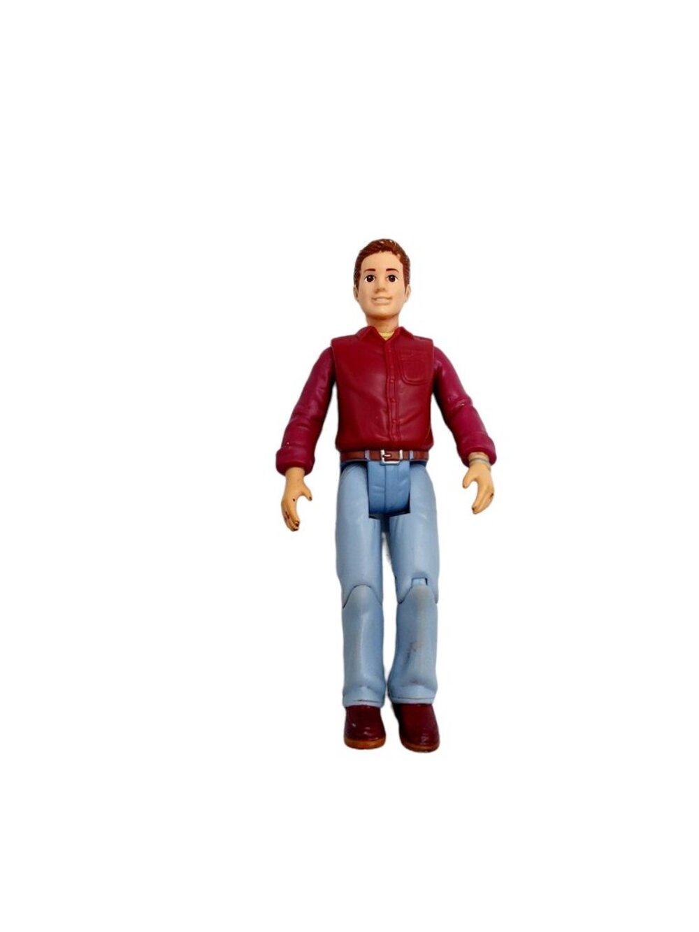 Fisher Price Loving Family Dollhouse Dad Doll Brother Uncle in Maroon Shirt 2006